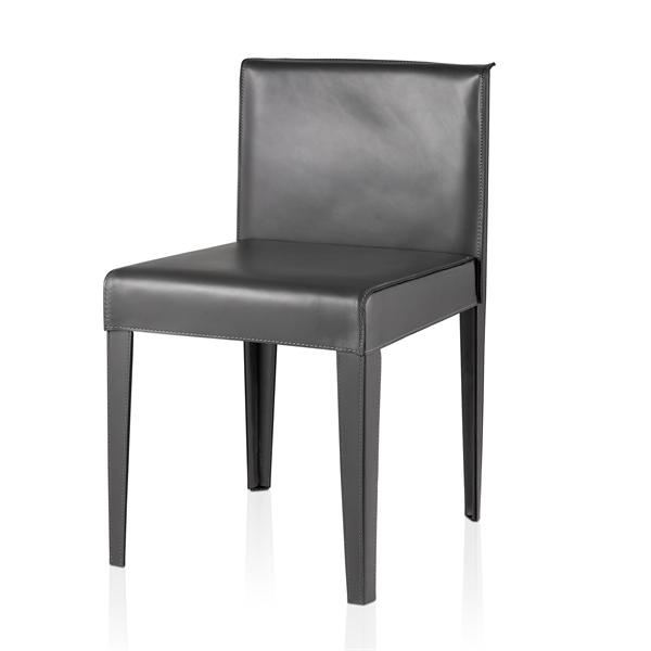 Chair in leather upholstery UNO, Meridiani