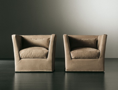 Armchair in fabric Quinn, Meridiani