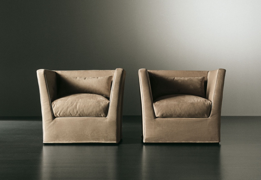 Armchair in fabric Quinn, Meridiani