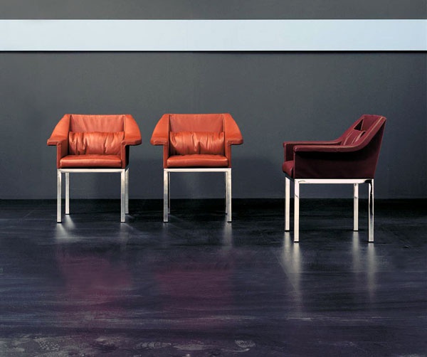 Chair with armrests, Revers - Meritalia