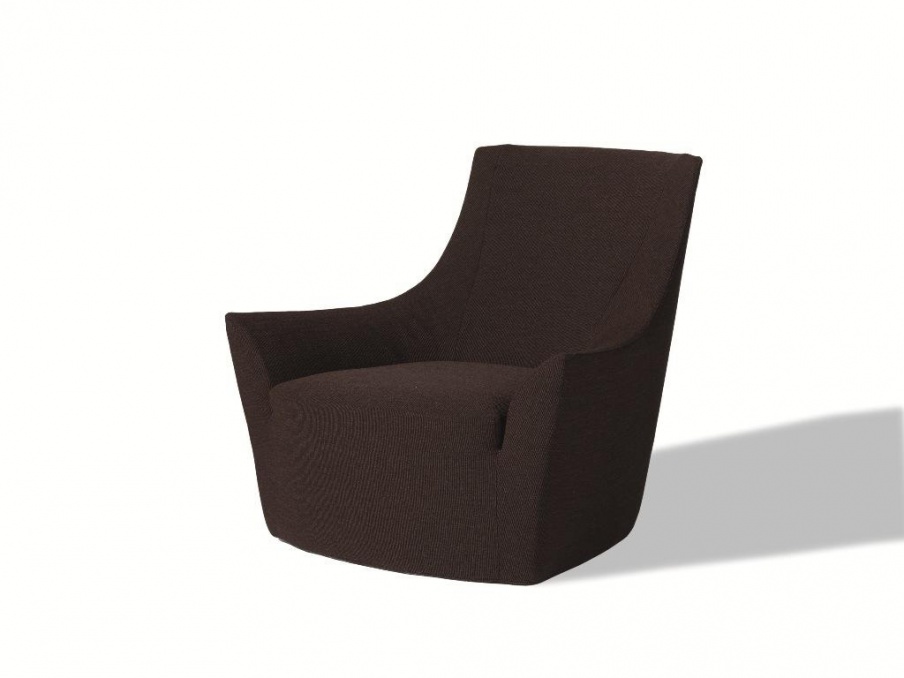 Armchair with frame made of metal, filled with polyurethane foam and upholstered in textile fabric Monterrey, Arketipo