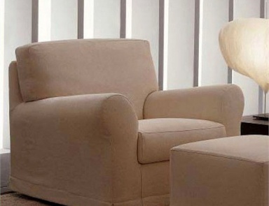 Chair with upholstery textile fabric Novecento, Arketipo