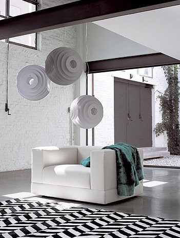 Armchair upholstered in fabric Cove Bonaldo