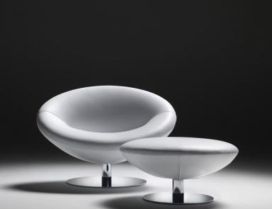 Round chair, armchair Double Life - Meritalia