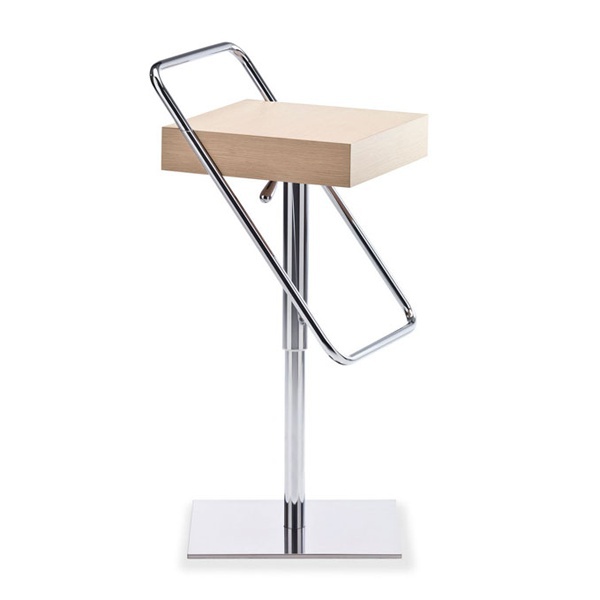 Bar stool with metal base, Midj