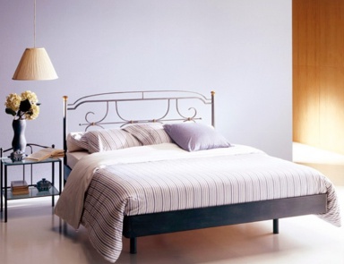 Bed with metal frame painted Michelangelo, Bontempi Casa