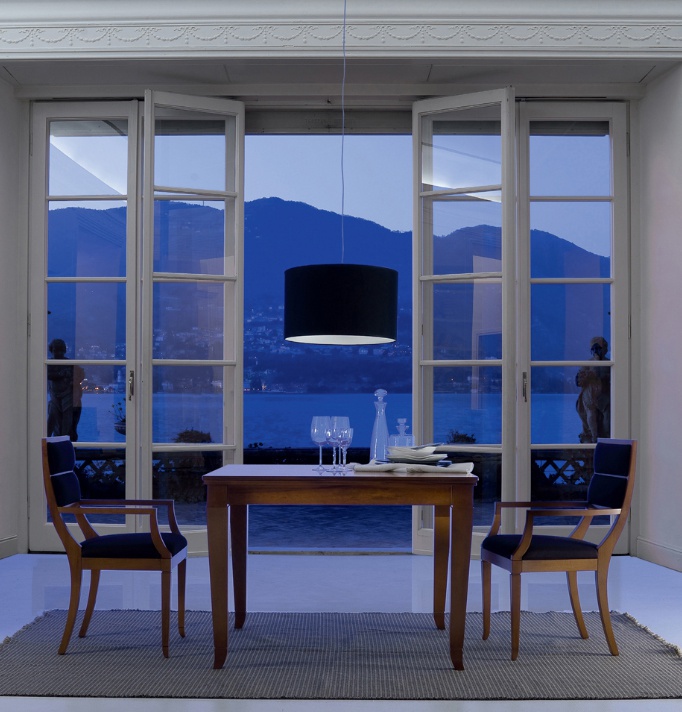 Chair with armrests on a frame of solid beech 9056, Bruno Piombini