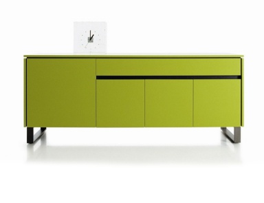 Dresser with metal legs, Convivio - Molteni