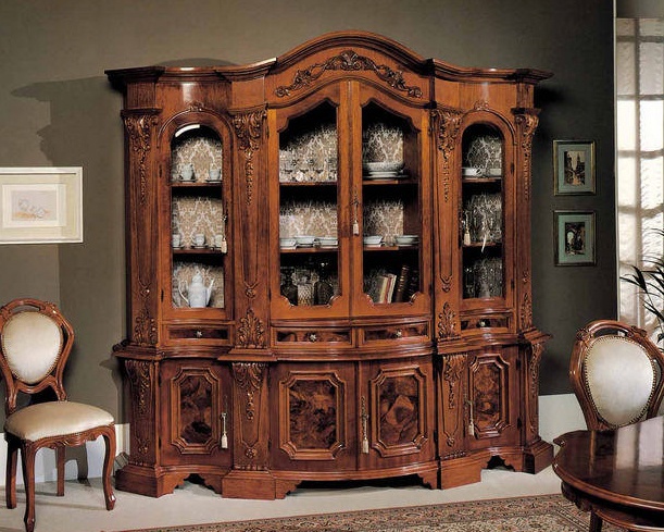 A snack bar, three on a frame of solid wood Rococo 279', BTC