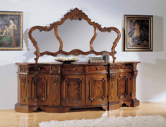 Dresser-chest of drawers on a frame of solid wood Rococo 280', BTC