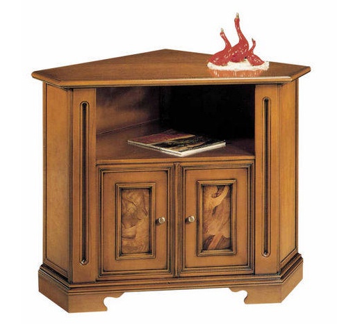 Shelves for TV corner on a frame of solid wood 3027, BTC