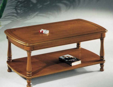 A coffee table on a frame of solid wood 3107, BTC