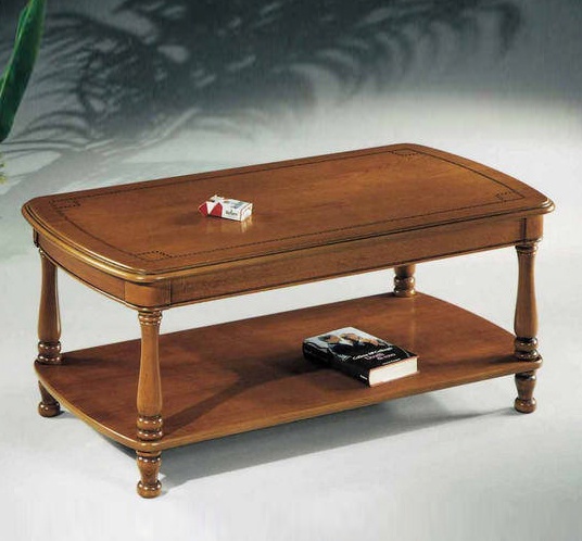 A coffee table on a frame of solid wood 3107, BTC