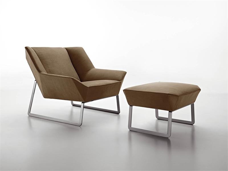 Armchair with Ottoman leg, Tight armchair - Molteni