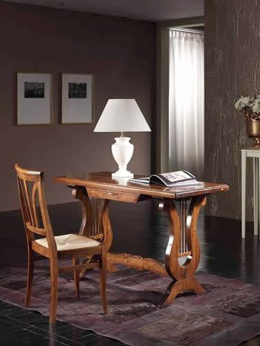 Desk body is made of solid wood and wood veneer finish wood Comp24, Arcari