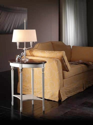 Coffee table with body in solid wood and wood veneer finish Comp30, Arcari