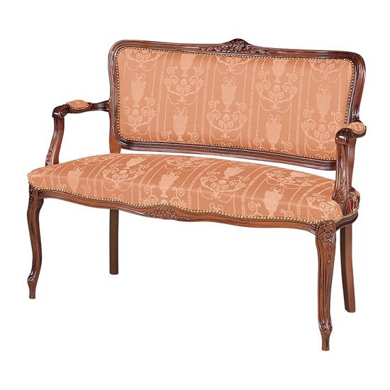 Bench with frame in solid wood and upholstery made of textile fabric LXV 22, Arcari