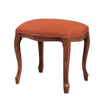 Pouf with frame in solid wood and upholstery of textile fabric Sg09, Arcari