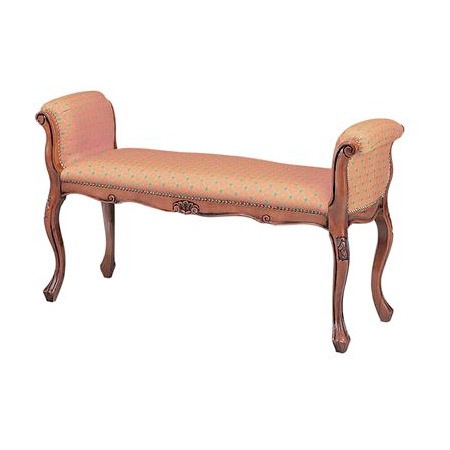 Stool with frame in solid wood and upholstery of textile fabric Sg11, Arcari