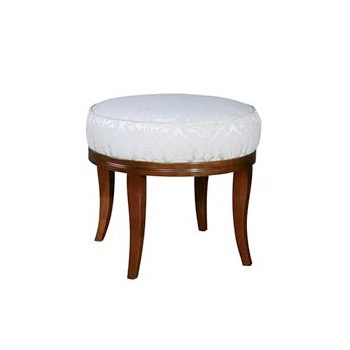 Pouf with frame in solid wood and upholstery of textile fabric Sg13, Arcari