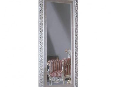 Floor or wall mirror with frame plated with silver Specchiere 02, Arcari
