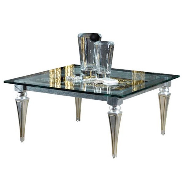 Coffee table with body in solid wood T08, Arcari