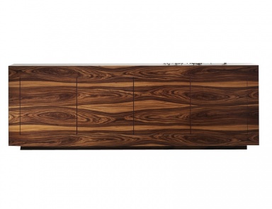 Nightstand body is made of Shiny wood, Rattan Wood