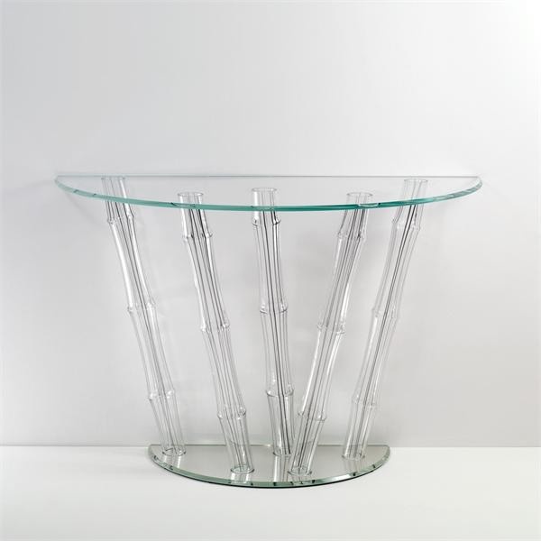 The console body is made of glass Bamboo, Reflex Angelo