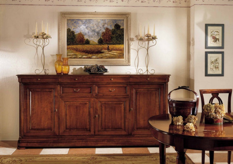 Chest tricuspid or three on a frame of solid wood 4055/4056, BTC