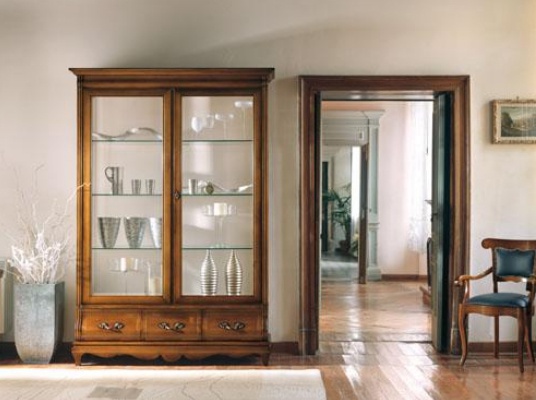 Showcase double on a frame of solid wood 5000, BTC