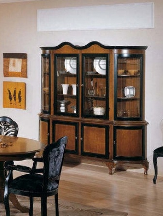 Showcase on a frame of solid wood 5046-16 / 5047-16, BTC