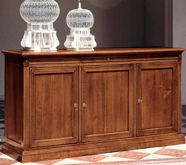 Nightstand body is made of solid cherry and the metal fittings D502, Moletta Mobili