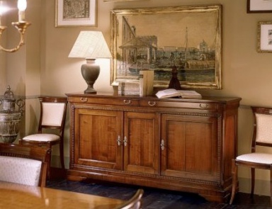 Dresser-chest of drawers with body in solid wood F401, Moletta Mobili