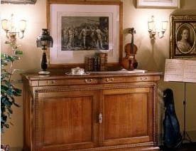 Dresser-chest of drawers with body in solid wood F402, Moletta Mobili