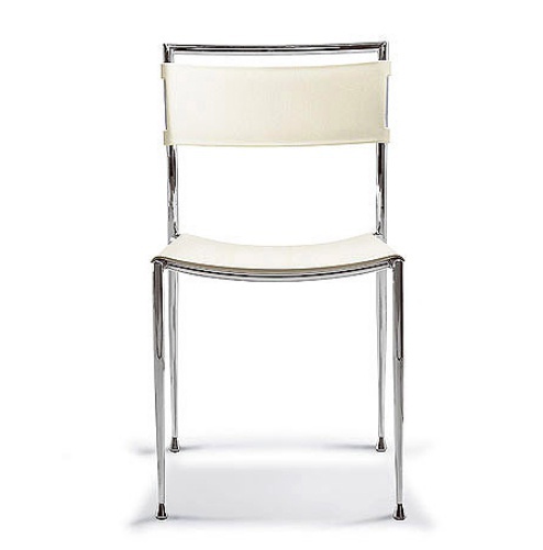 Chair stackable steel frame with seat and back made of polypropylene Replay, Bonaldo