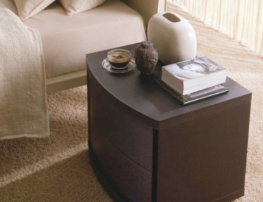 Bedside table bedside finished in oak veneer Orazio, Bontempi Casa
