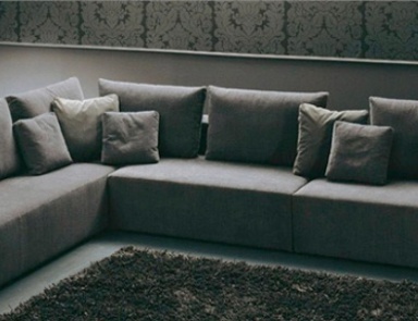 Sofa upholstered in fabric Popper, Bontempi Casa