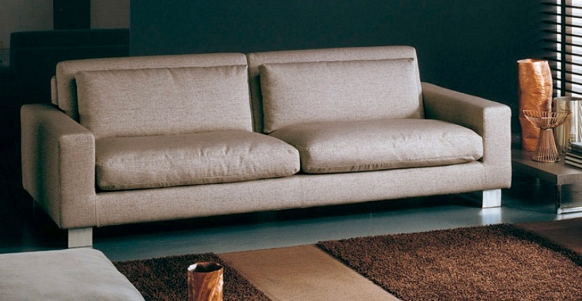 Sofa double or triple covered with a cloth Portese, Bontempi Casa