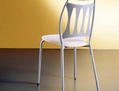 The chair with the frame made of metal covered with a cloth Rap, Bontempi Casa