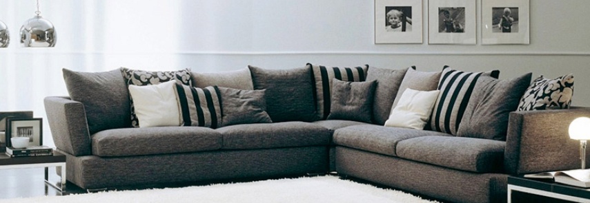 The corner sofa fabric upholstered Rodeo, Bontempi Casa