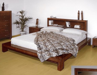 Double bed on low legs, Moletta Mobili