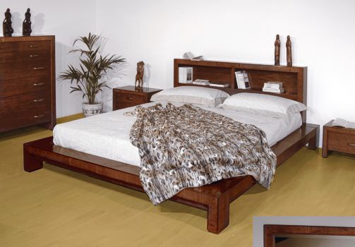 Double bed on low legs, Moletta Mobili