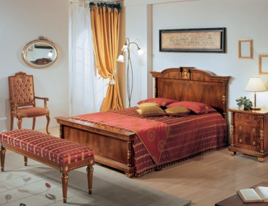 Bedside bench with cloth upholstery Lorca, Bianchini