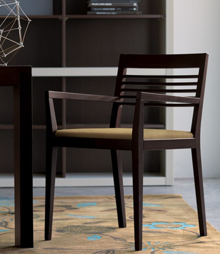 Chair with armrests, Hilton - Alf