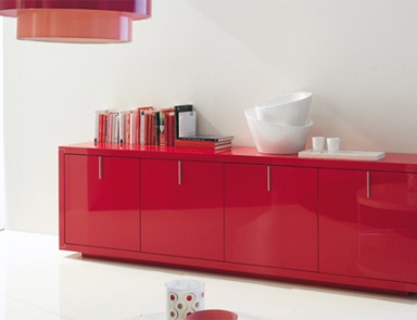 A chest of drawers with hinged doors, Alf