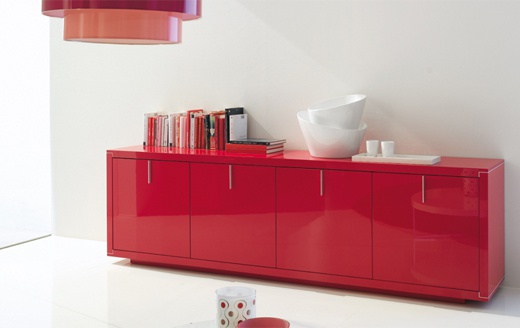 A chest of drawers with hinged doors, Alf