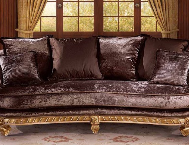 Two seater sofa with curved backrest, Angelo Cappellini