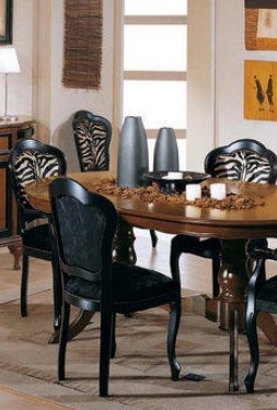 Chair with armrests on wooden frame upholstered 512/S-13, BTC