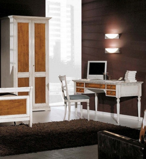 Desk on a frame of solid wood 5160/COL, BTC