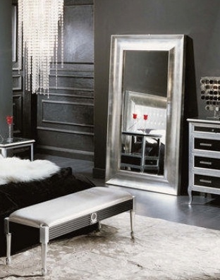 Floor mirror in a frame made of solid wood 6003/23, BTC